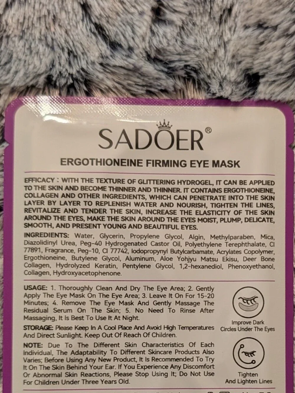 Hydrating Under Eye Gel Patches - Pink, Teal, Blue, Purple Variety